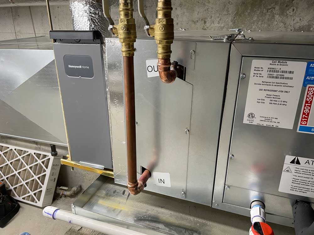 Furnace installation and replacement in progress