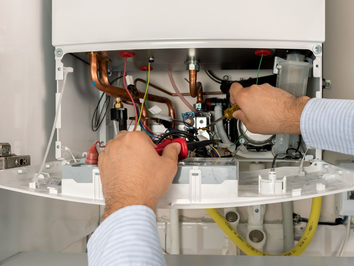 Boiler control panel repair