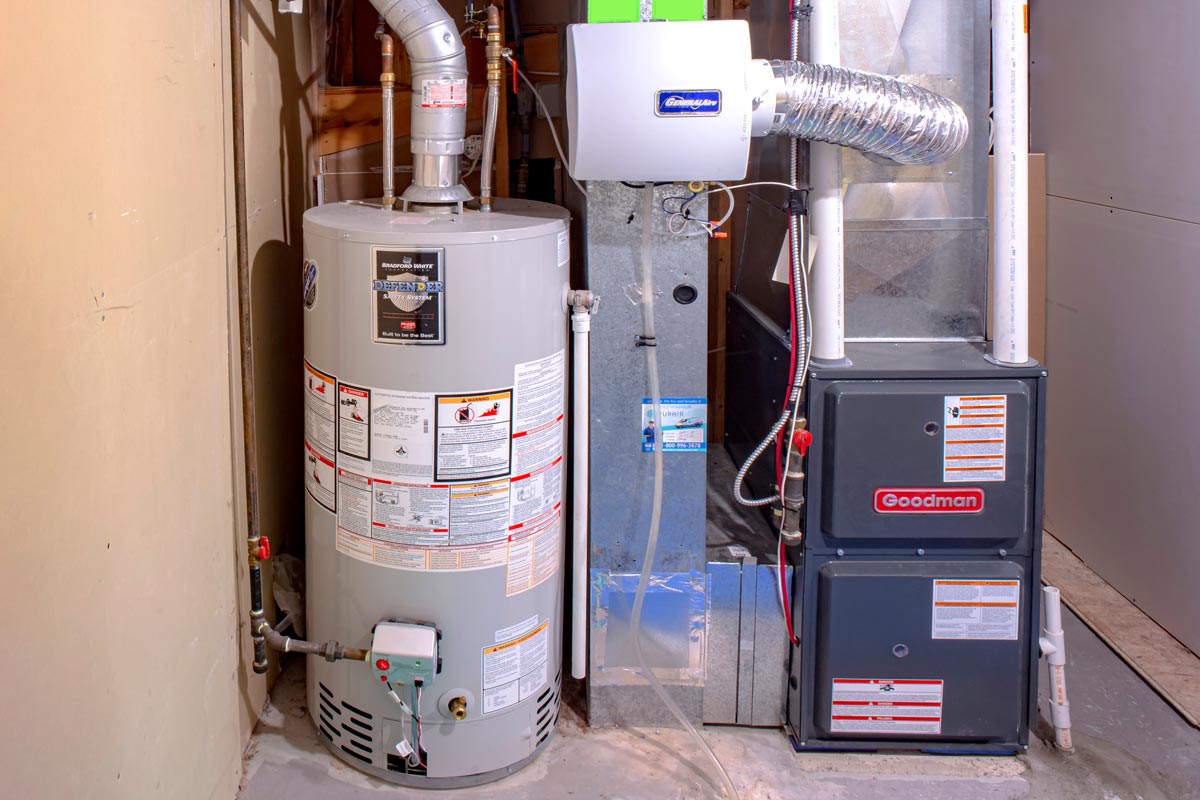 Boiler and furnace installation setup