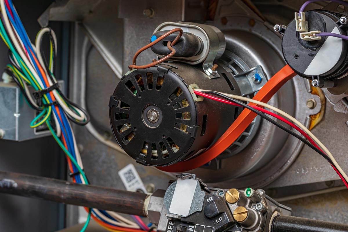 Furnace blower motor wiring